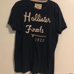 Hollister Men’s T-Shirt Blue Large